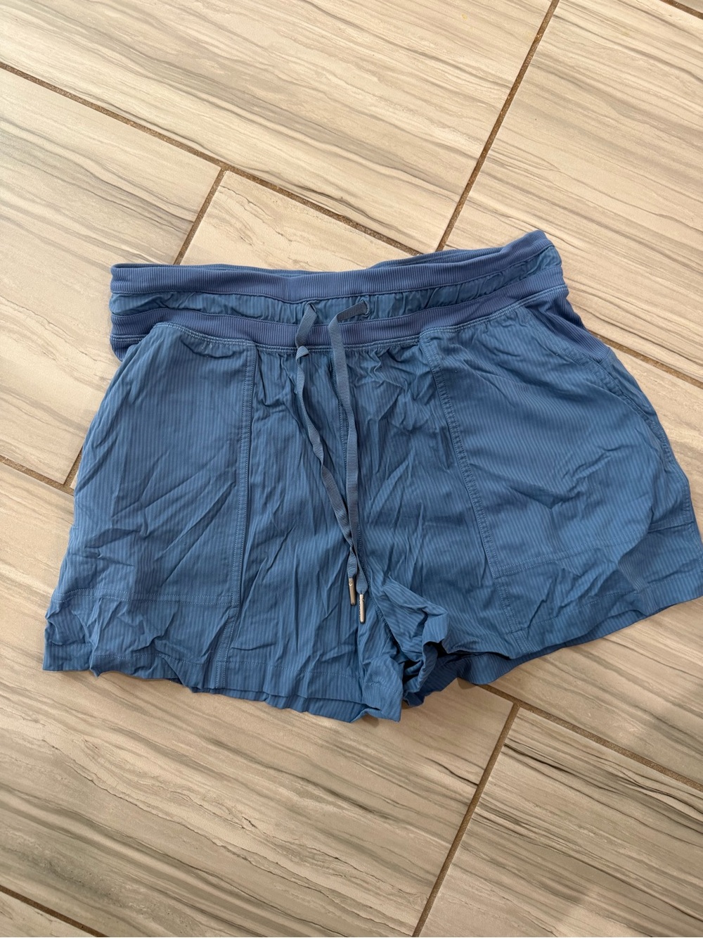 Women’s Blue Drawstring athletic Shorts